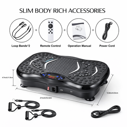 SculptWave™ Whole-Body Vibration Plate – 15-Minute Low-Impact Sculpting & Lymphatic Drainage Platform