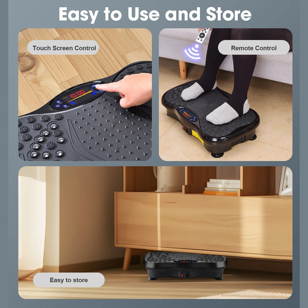 SculptWave™ Whole-Body Vibration Plate – 15-Minute Low-Impact Sculpting & Lymphatic Drainage Platform