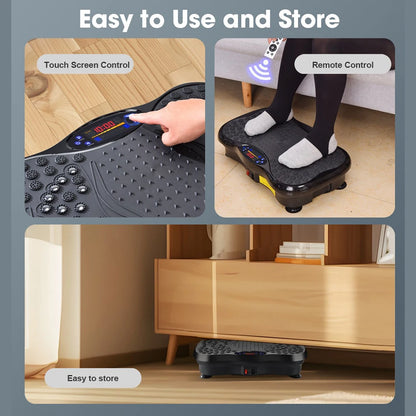 SculptWave™ Whole-Body Vibration Plate – 15-Minute Low-Impact Sculpting & Lymphatic Drainage Platform