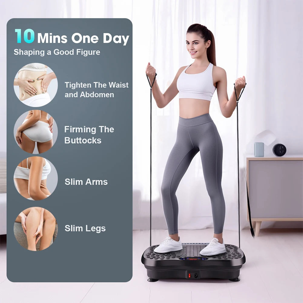 SculptWave™ Whole-Body Vibration Plate – 15-Minute Low-Impact Sculpting & Lymphatic Drainage Platform