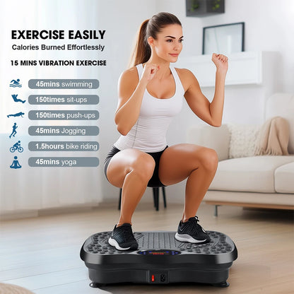 SculptWave™ Whole-Body Vibration Plate – 15-Minute Low-Impact Sculpting & Lymphatic Drainage Platform